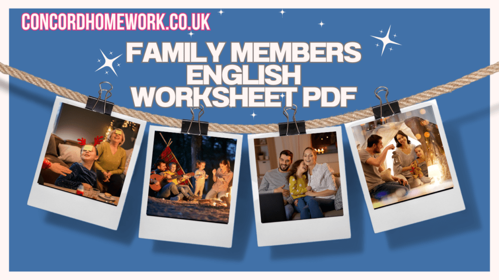 Family members English worksheet pdf