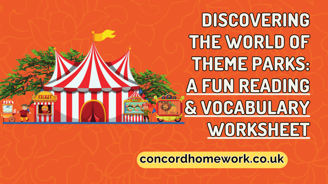 Discover the thrill of working in a unique theme park with this 6th grade worksheet! Perfect for elementary and intermediate learners, this worksheet includes a detailed reading passage about the exciting and diverse roles in a modern theme park. From talent scouts to performers, the text encourages students to learn new vocabulary and improve their reading comprehension, while discussing real-world jobs in an entertaining setting.