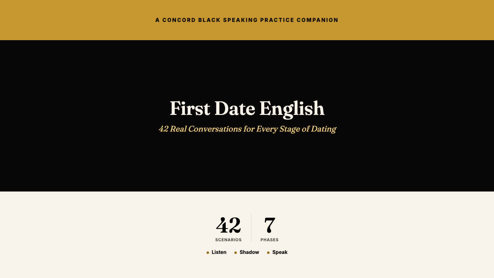 First Date English
