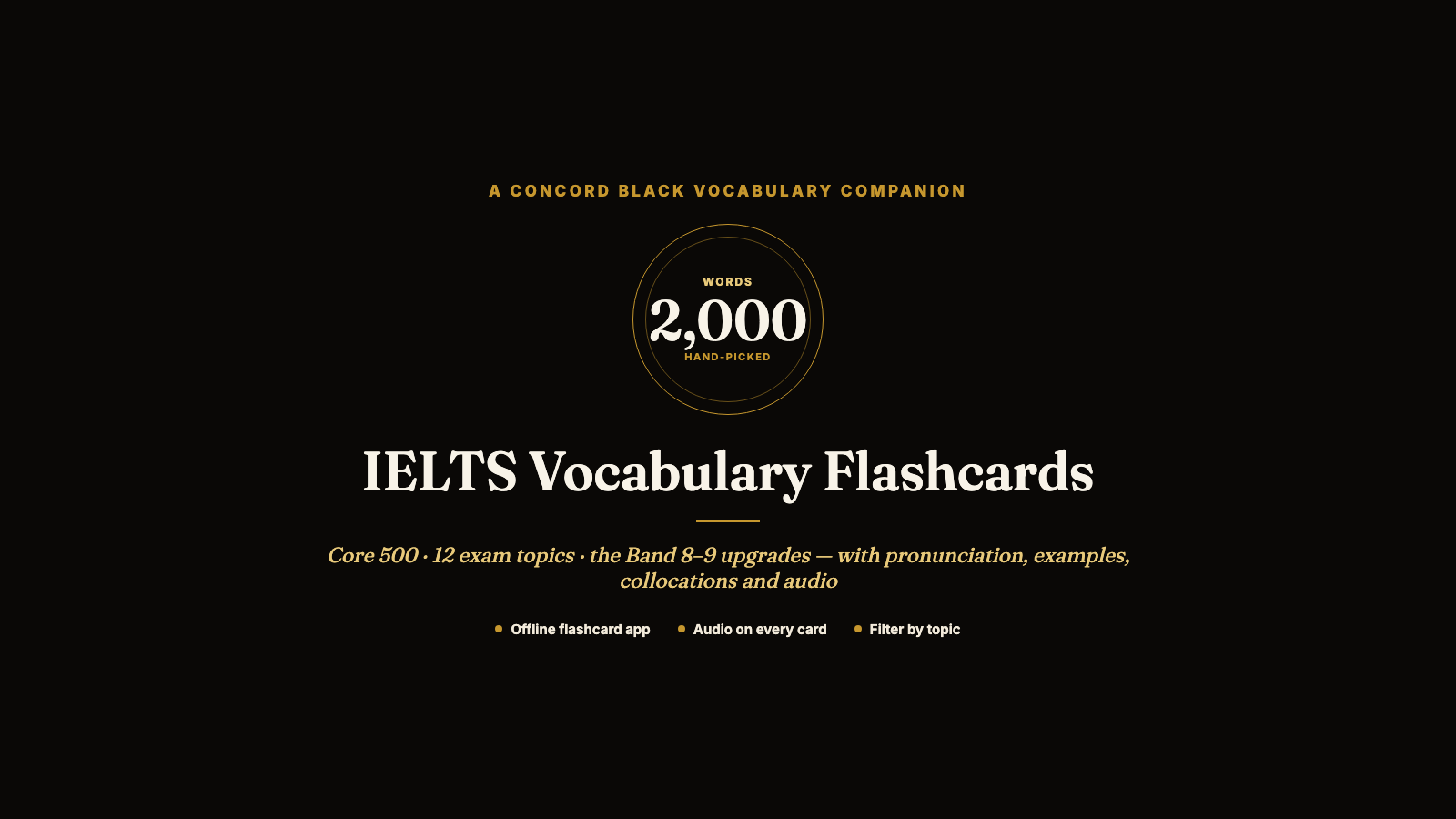 IELTS Vocabulary Flashcards — 2,000 Words