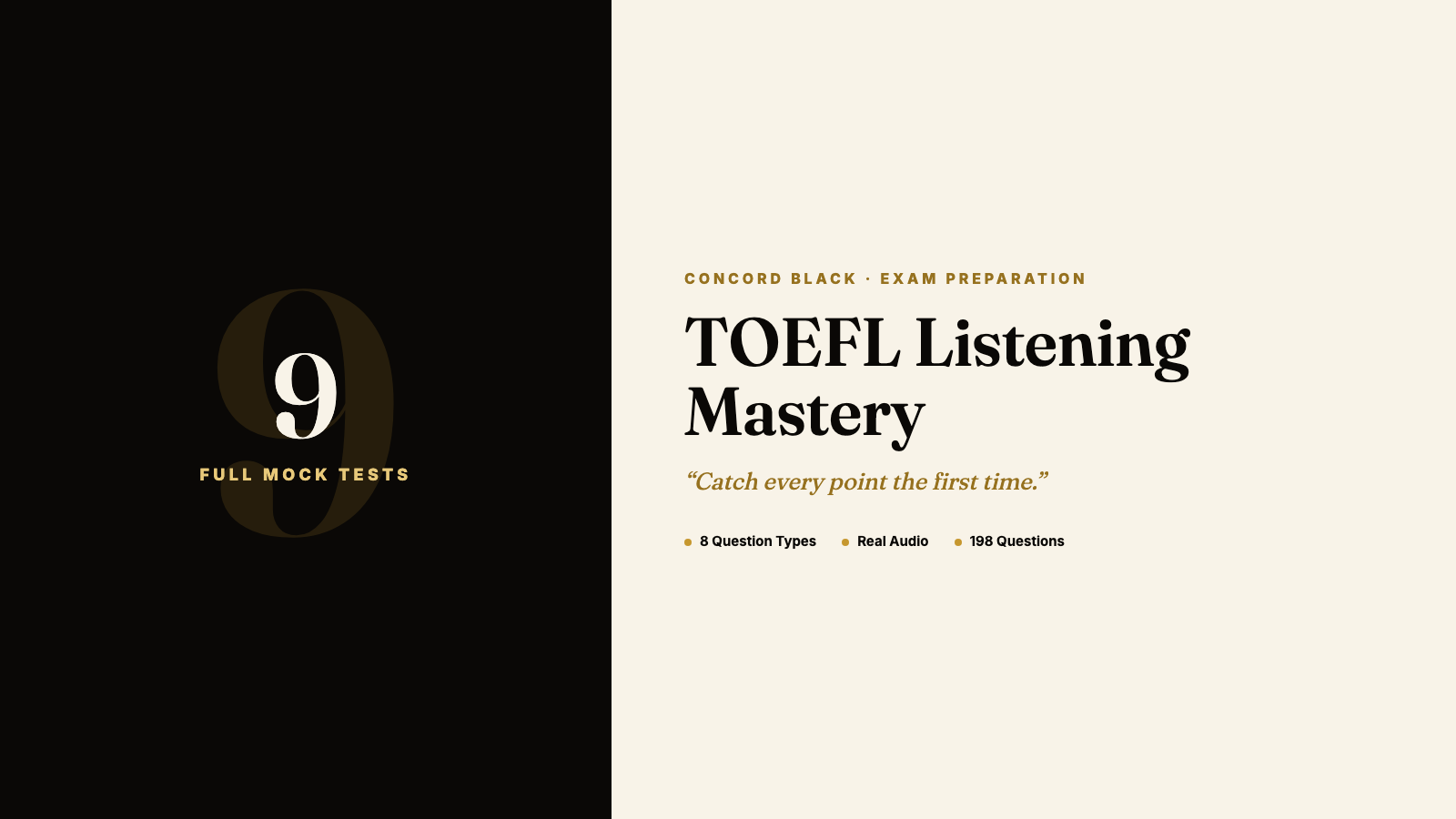 TOEFL Listening Mastery