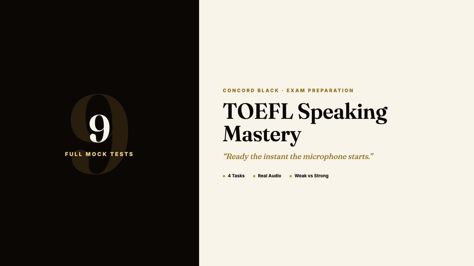 TOEFL Speaking Mastery