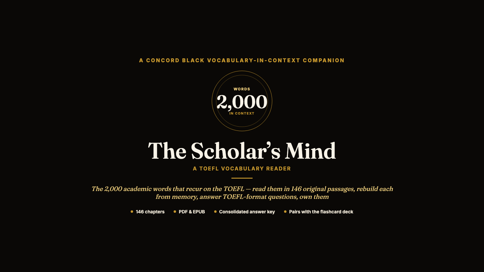 The Scholar's Mind — A TOEFL Vocabulary Reader