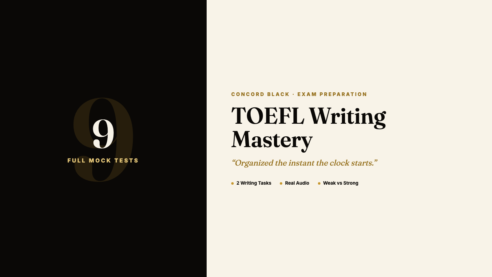 TOEFL Writing Mastery