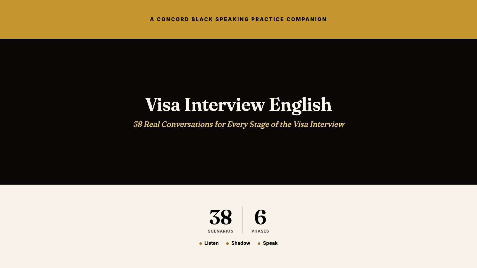 Visa Interview English
